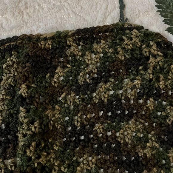 (3 for $20) Camouflage Hand Made Receiving Blanket with Snoozies Slippers - Picture 6 of 9